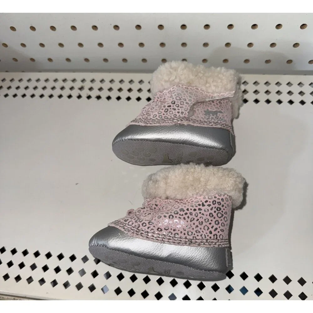 Sorel Caribootie II Girls Baby Infant Winter Crib Booties Size 3 (6-12 Months)
